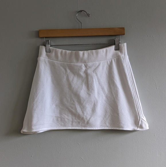LACOSTE White Terry Cloth Tennis Skirt - Picture 2 of 7